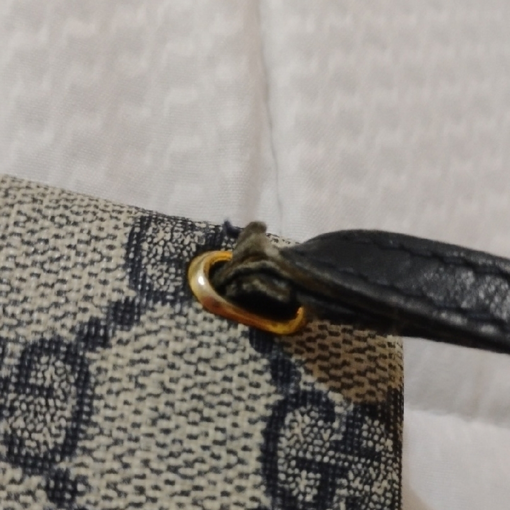 Gucci Supreme Sherry Line Beige and Black/blue Clutch Bag - Picture 3 of 15